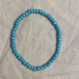 A handmade seed bead bracelet